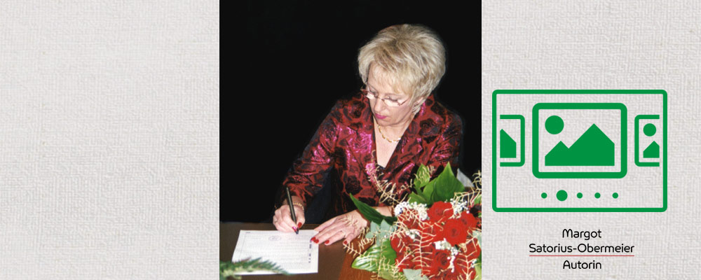 das slideshow-Fenster für 'satorius-obermeier.de' anzeigen ...
Für Buchbestellungen und Lesungen nehmen Sie bitte direkt Kontakt zur Autorin auf.