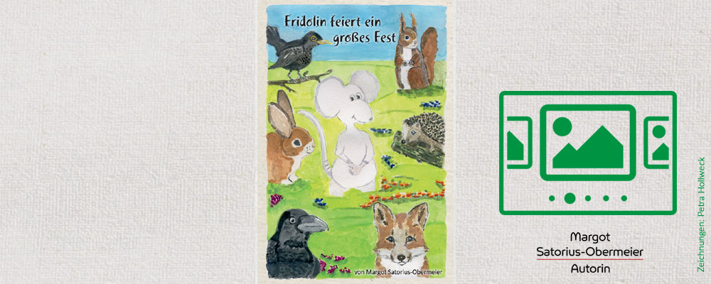 das slideshow-Fenster für 'satorius-obermeier.de' anzeigen ...
Fridolin bedankt sich nach seiner Rückreise bei seinen Freunden mit einem großen Fest, bei dem viel Spannendes geschieht.